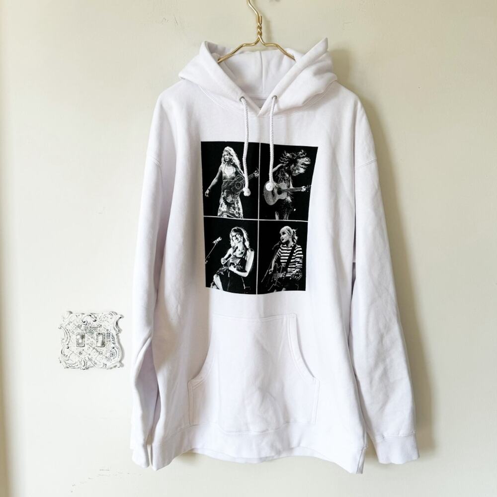 Taylor Swift The Eras Tour Official White and Black Collage Hoodie Sweatshirt XL - Picture 1 of 7